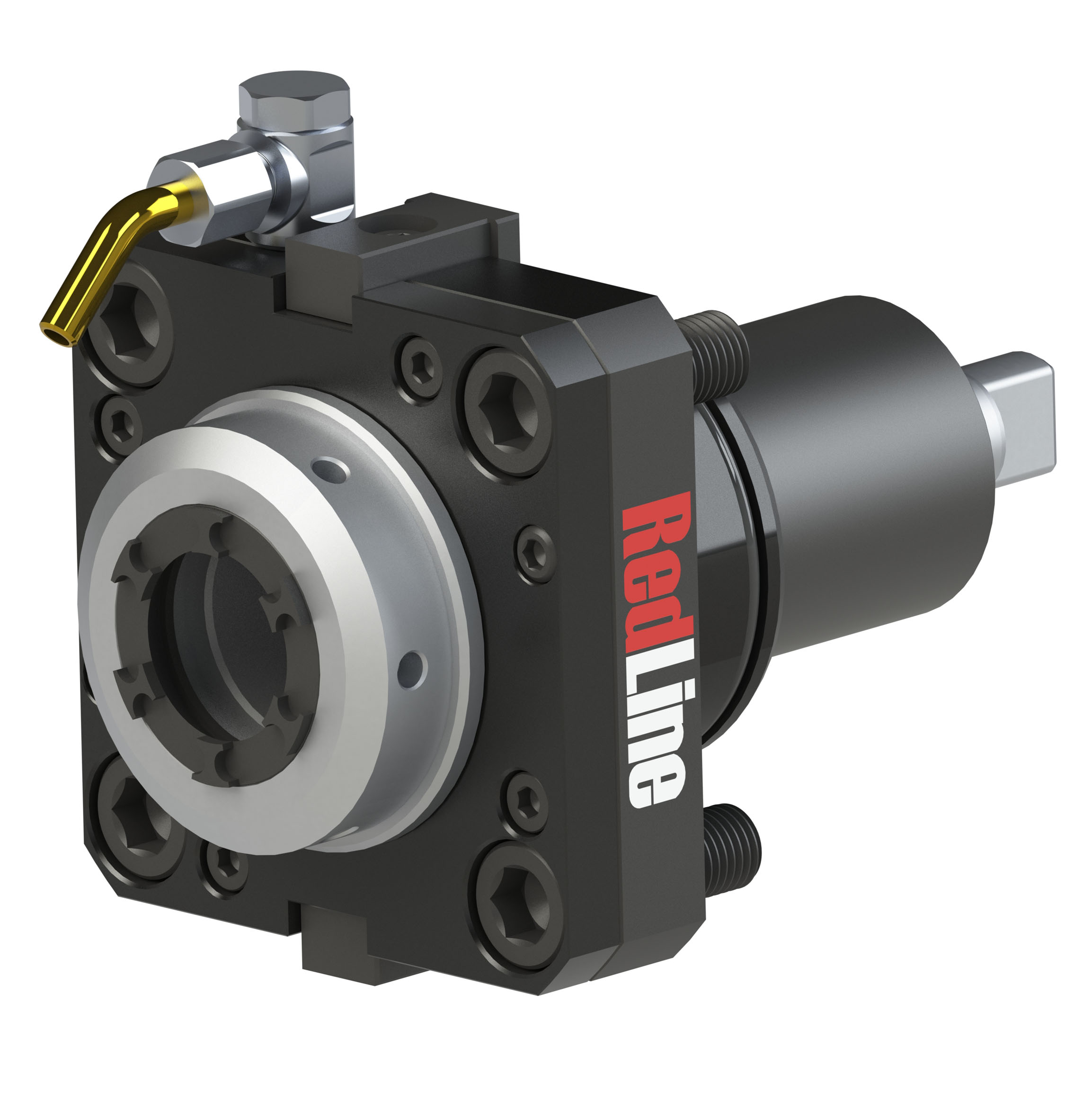 The BMT65 Axial live tool with an ER32 internal collet nut.